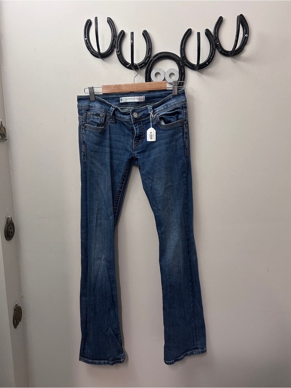 Tin Haul Women's Dark Blue Bootcut Jeans